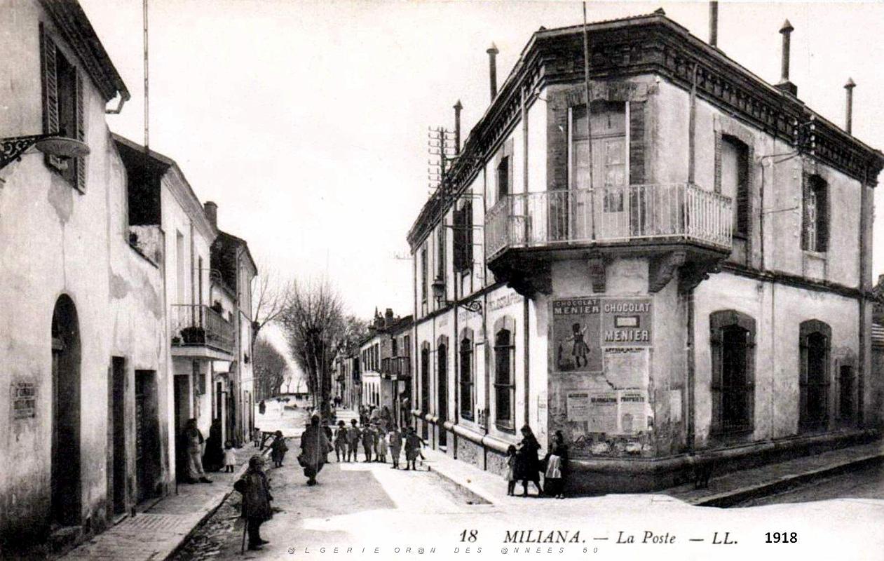 Miliana - La Poste - 1918.jpg